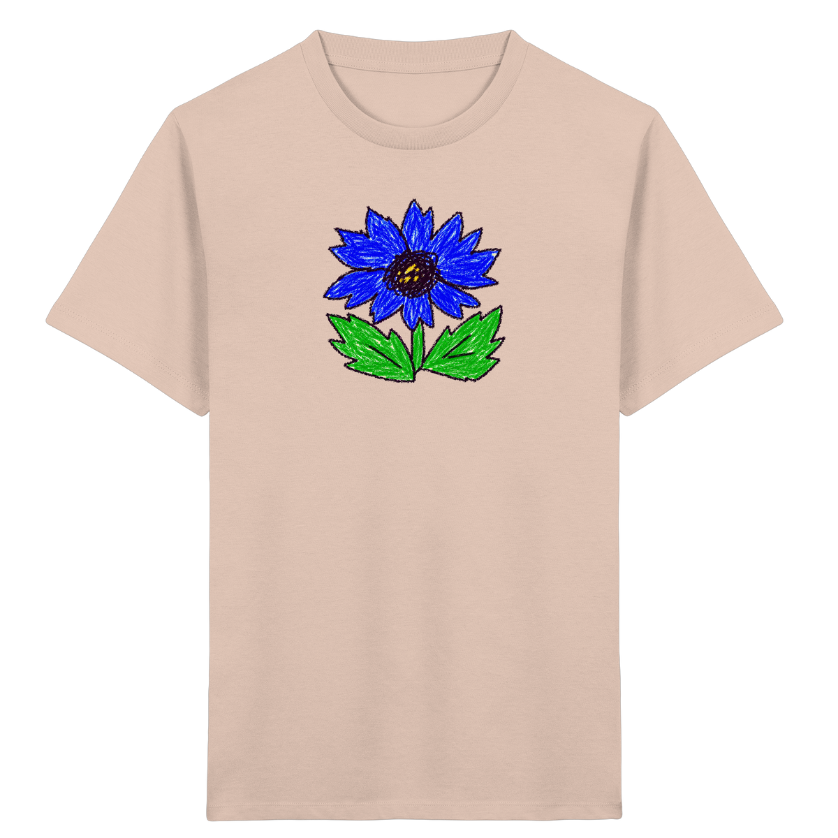 Kritzel Kornblume Kinder Shirt - Kinder Bio T-Shirt