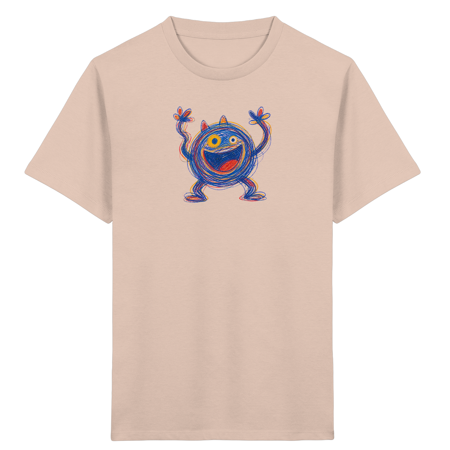 Fröhliches Wirbelmonster Shirt - Kinder Bio T-Shirt