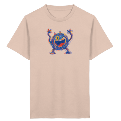 Fröhliches Wirbelmonster Shirt - Kinder Bio T-Shirt