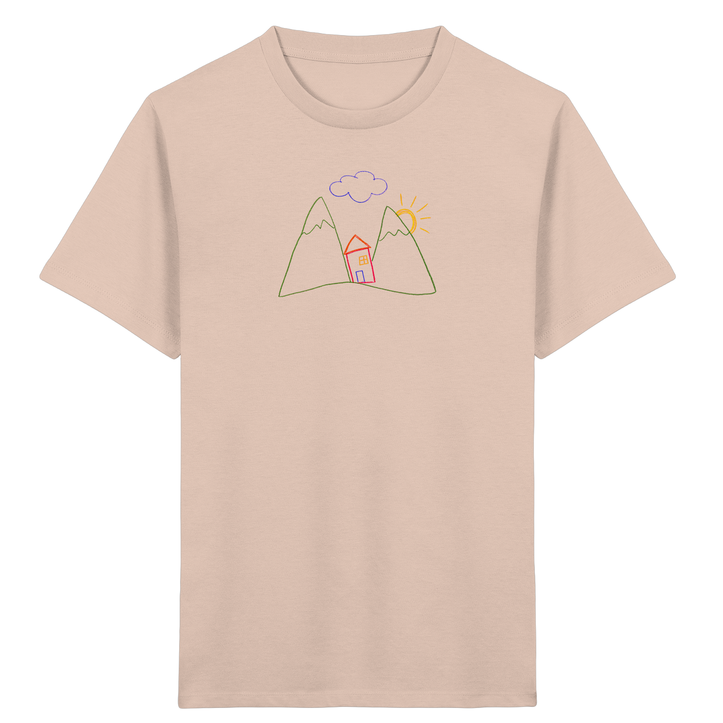 Fröhliches Bergpanorama Kinder T-Shirt - Kinder Bio T-Shirt