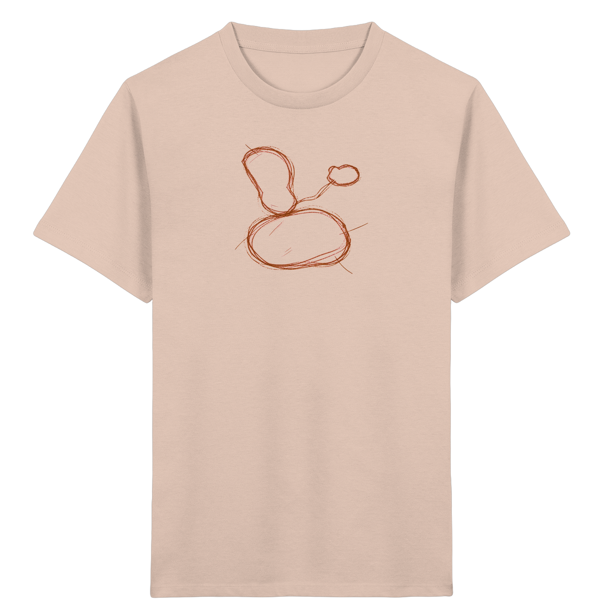 Kastanienbraune Formenfamilie Shirt - Kinder Bio T-Shirt