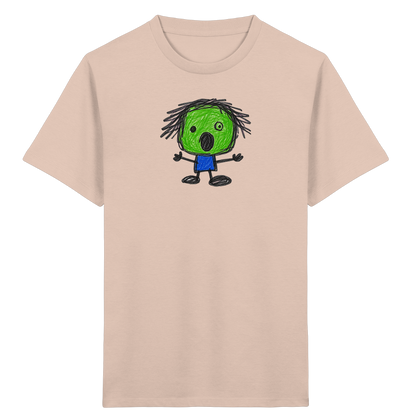 Kritzelkopf beim Staunen - Kinder Bio T-Shirt