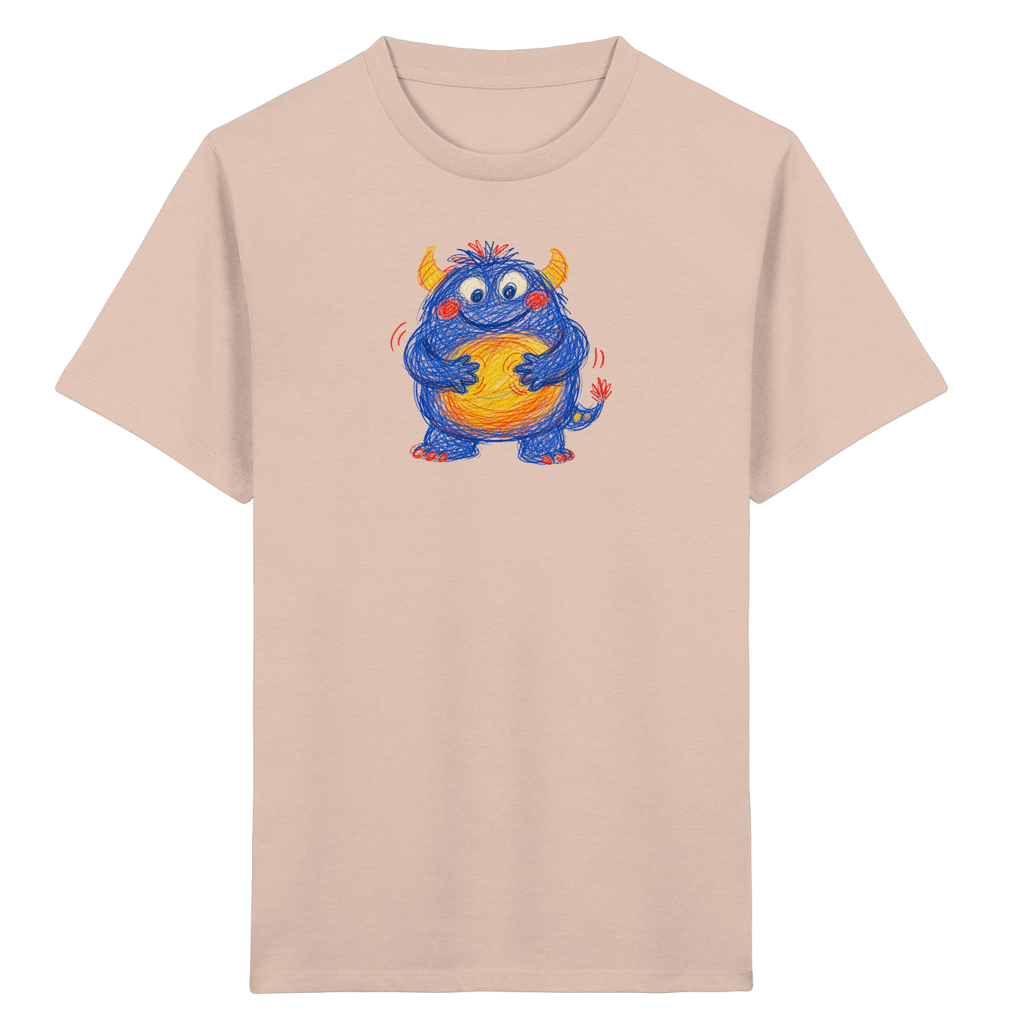 Bauchklopfer Monster Kinder Shirt - Kinder Bio T-Shirt