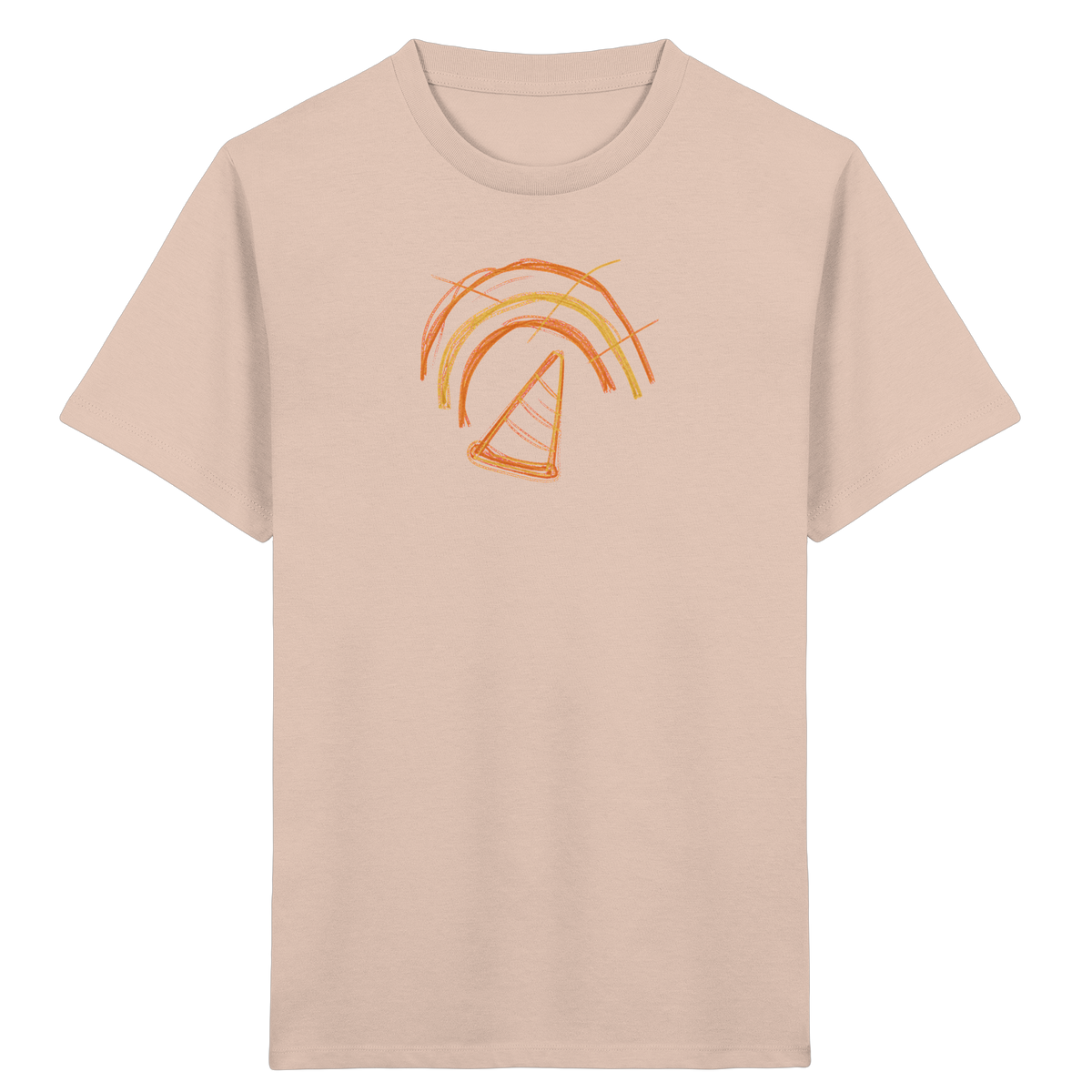 Wackelregenbogen mit Schultüte - Kinder Bio T-Shirt