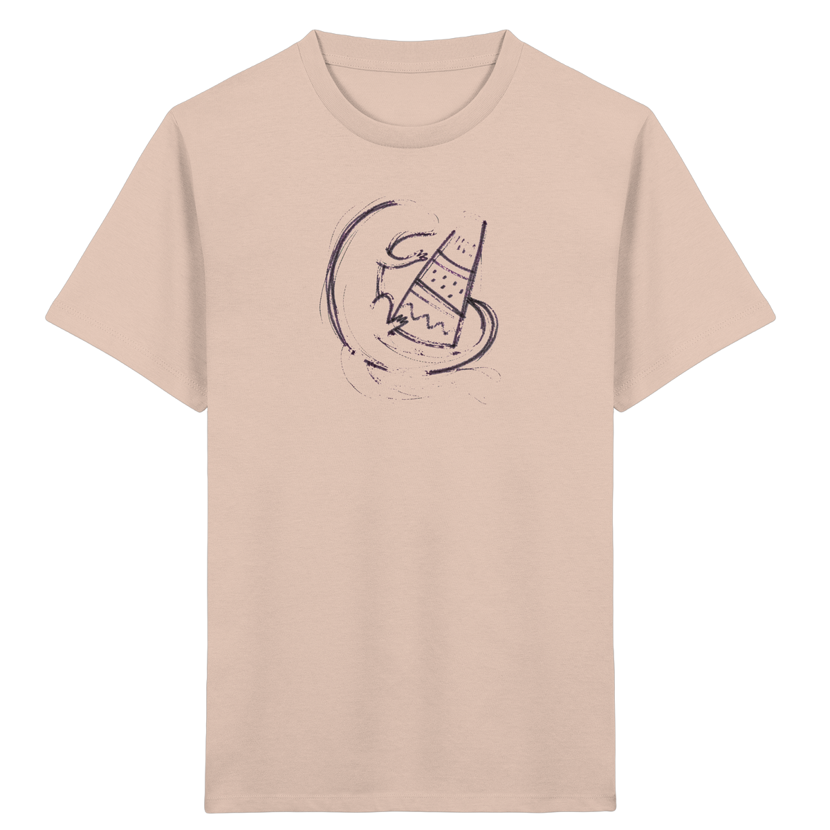 Otter mit grauer Schultüte - Kinder Bio T-Shirt