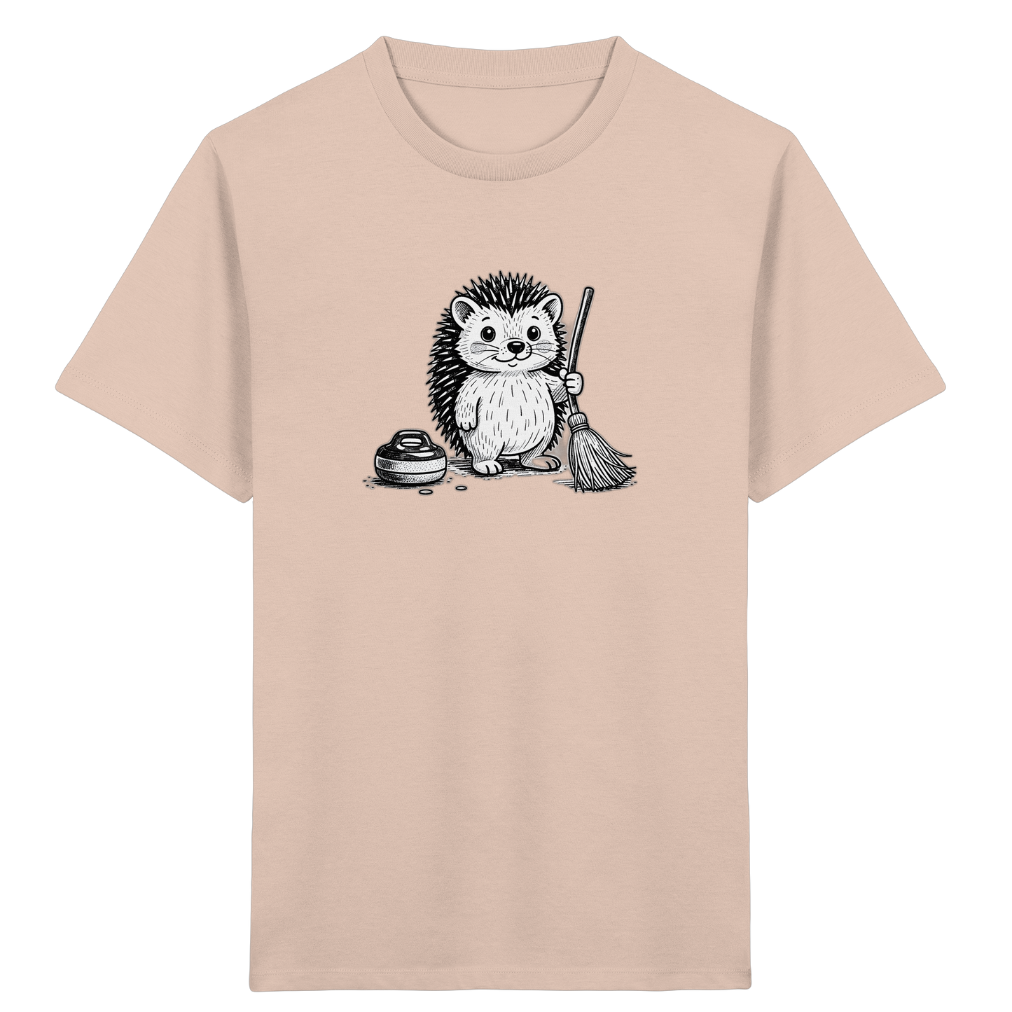 Igel beim Curling: Kinder T-Shirt - Kinder Bio T-Shirt