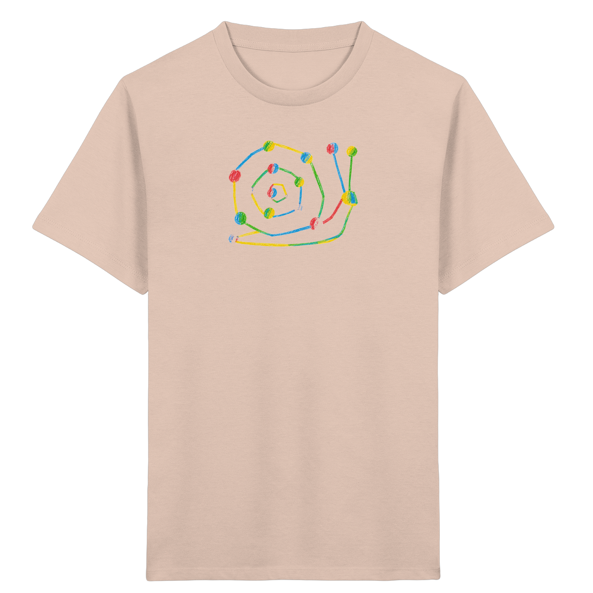 Farbpunkt Schnecke Kinder Shirt - Kinder Bio T-Shirt