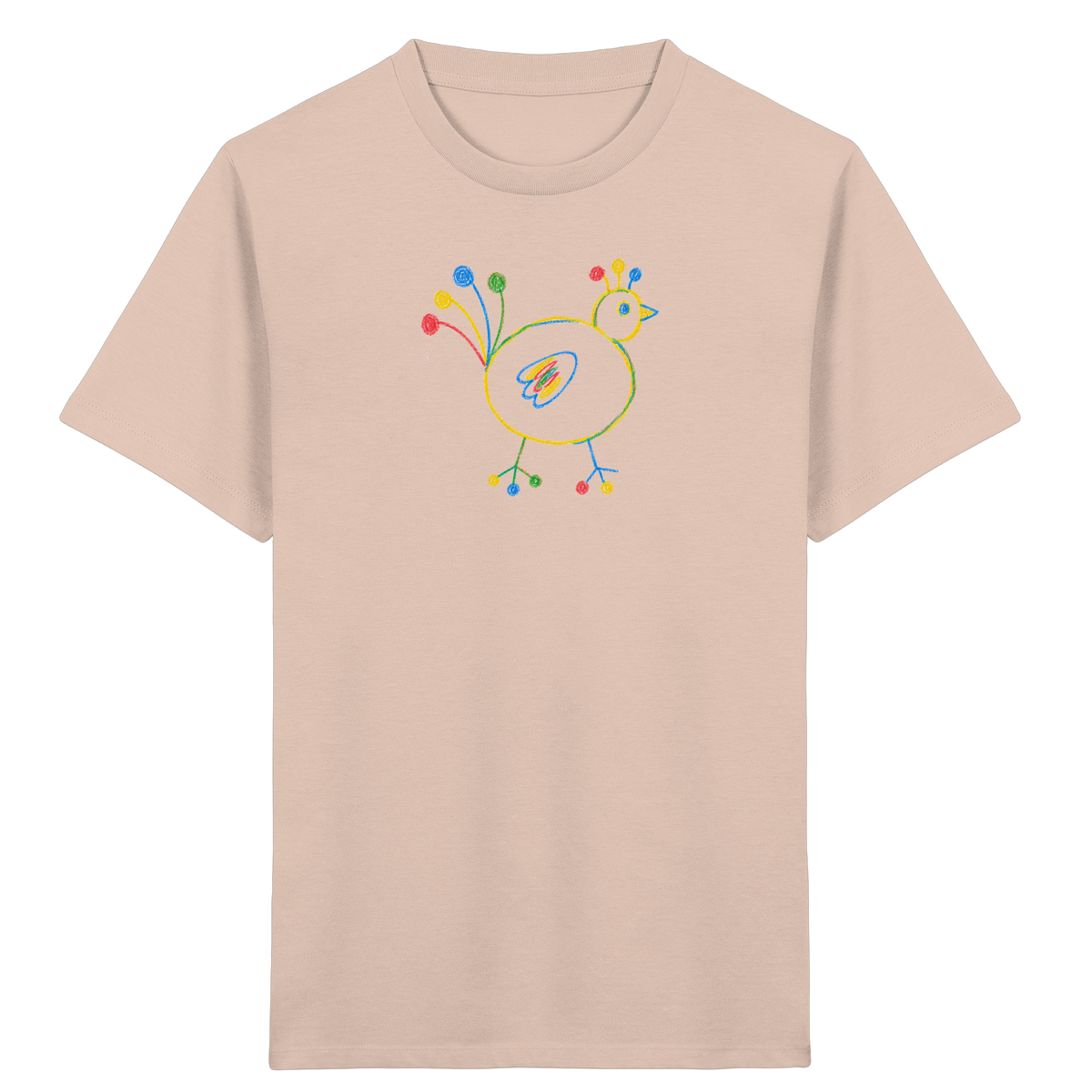 Farbpunkt-Huhn für Kinder - Kinder Bio T-Shirt