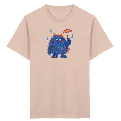Regenschirmzottel im Regen - Kinder Bio T-Shirt