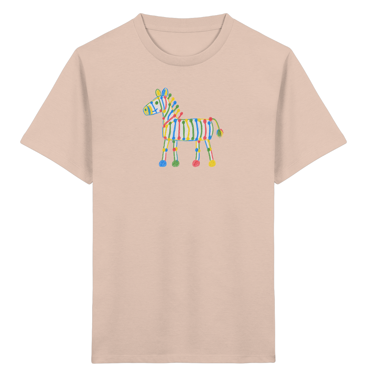 Farbpunkt Zebra für Kinder - Kinder Bio T-Shirt