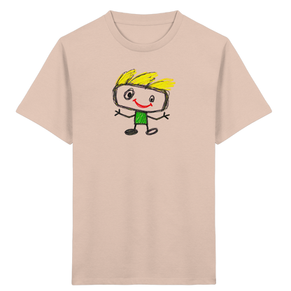 Kritzelkopf mit Windhaar - Kinder Bio T-Shirt