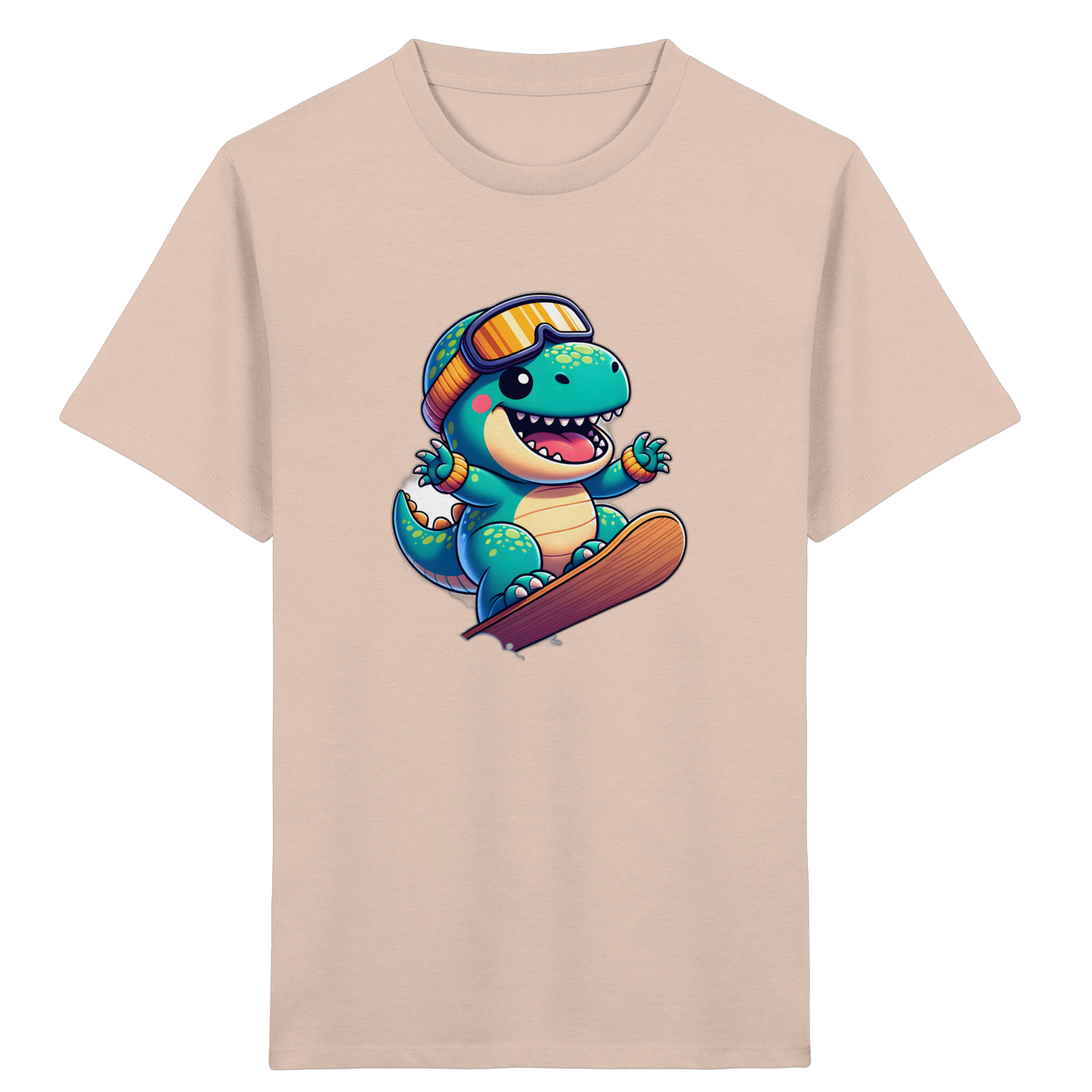 Dino Snowboard T-Shirt: Abenteuer pur!