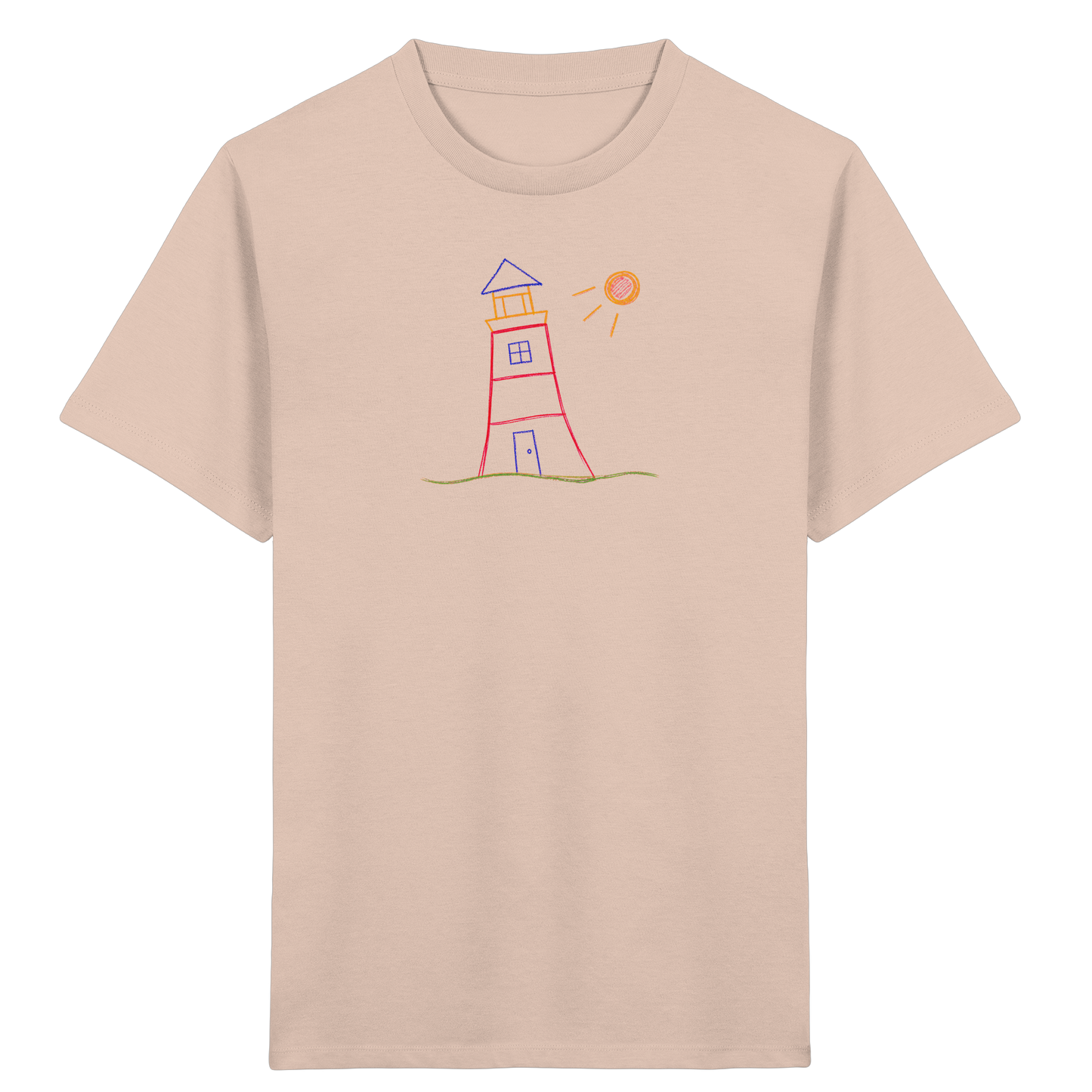 Maritimes Leuchtturm T-Shirt für Kinder - Kinder Bio T-Shirt