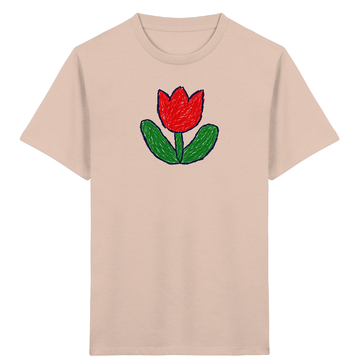 Kritzel Tulpe Kinder Shirt - Kinder Bio T-Shirt