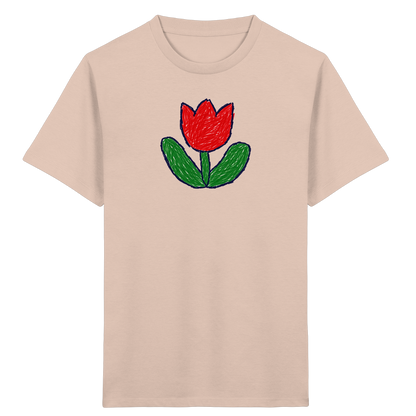 Kritzel Tulpe Kinder Shirt - Kinder Bio T-Shirt