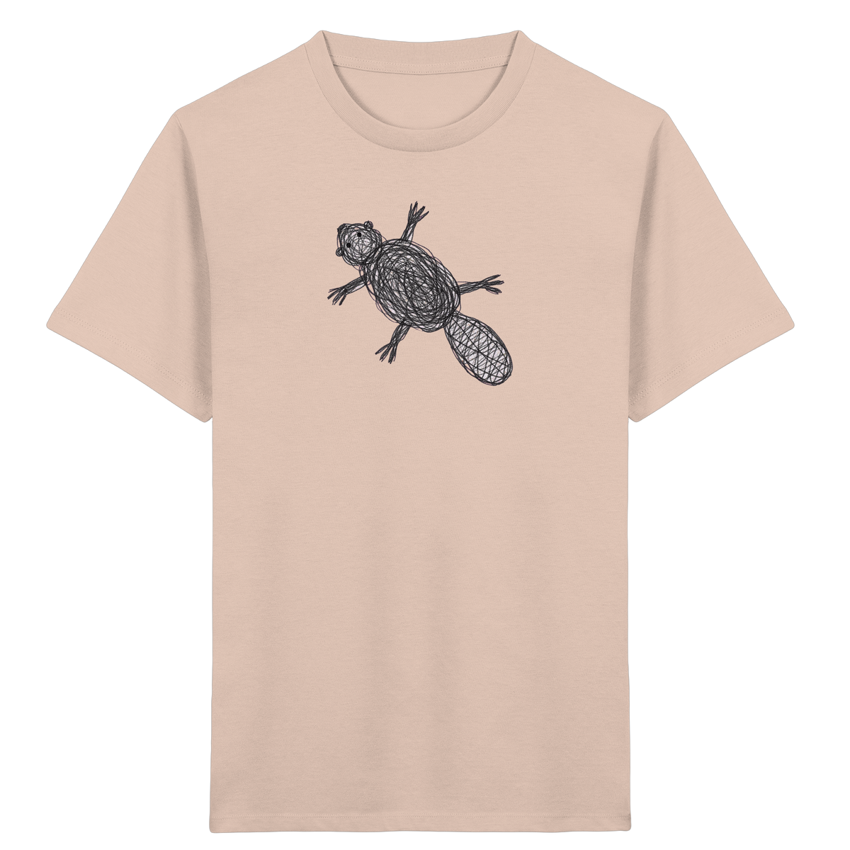 Biber von oben - Kinder Bio T-Shirt