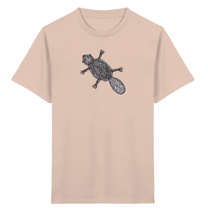 Biber von oben - Kinder Bio T-Shirt