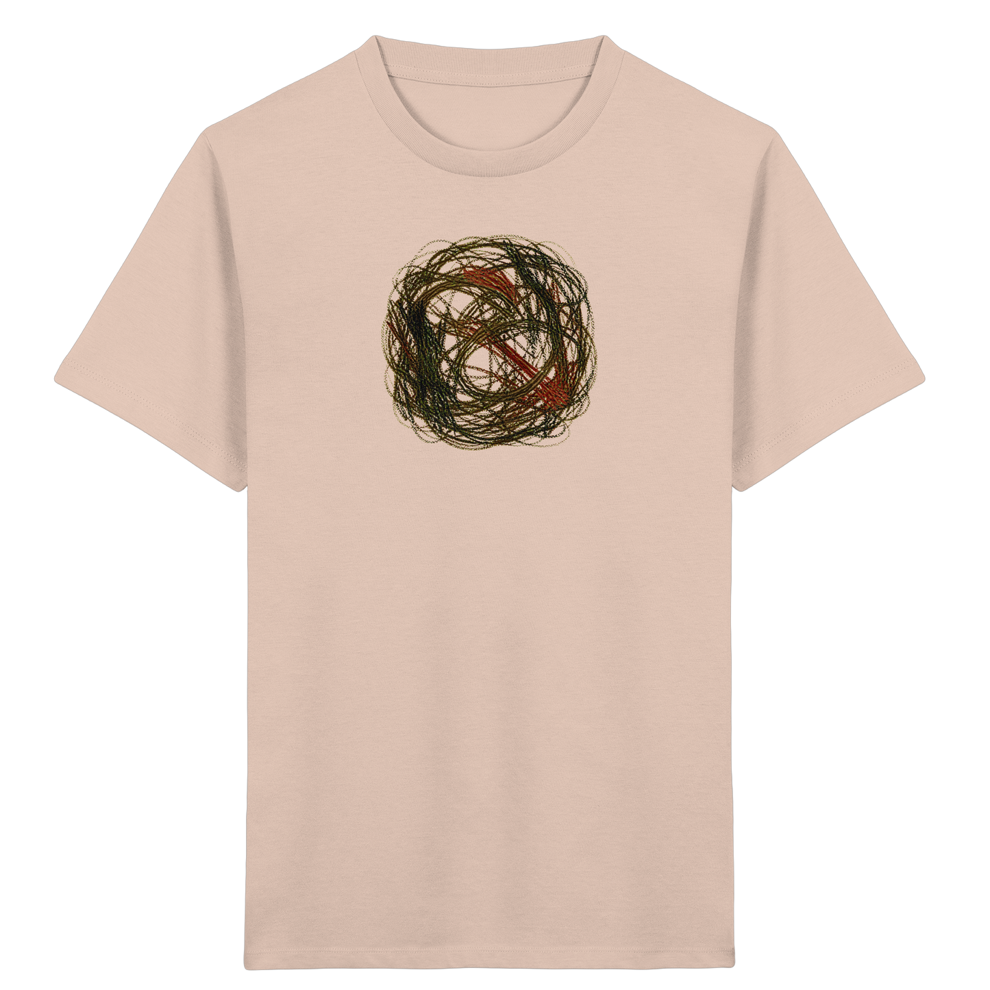 Wildes Kreide Knäuel Natur T-Shirt - Kinder Bio T-Shirt