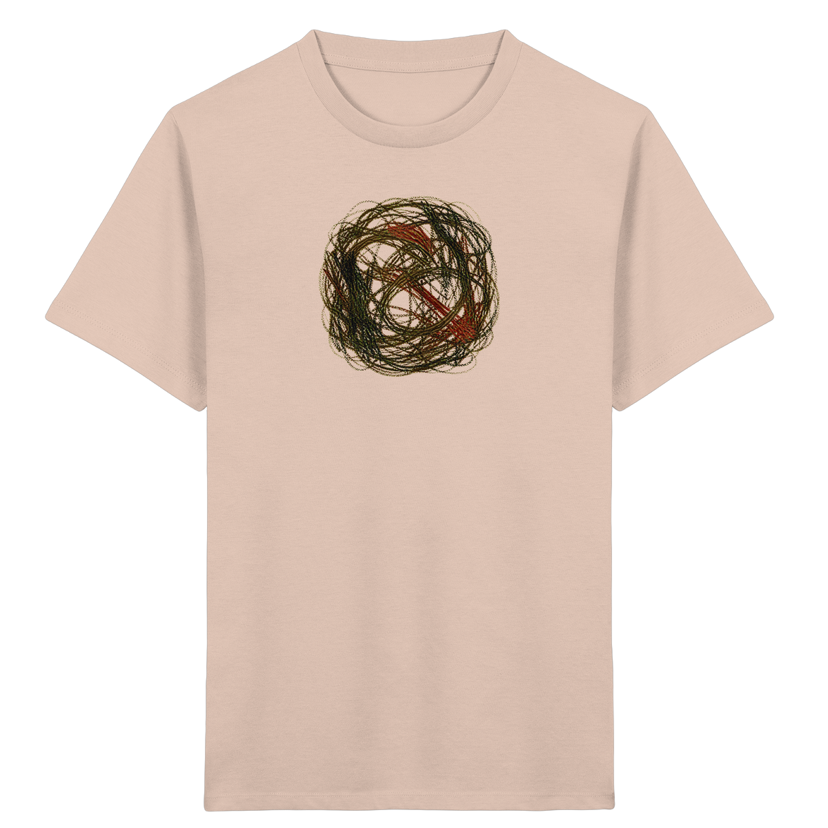 Wildes Kreide Knäuel Natur T-Shirt - Kinder Bio T-Shirt