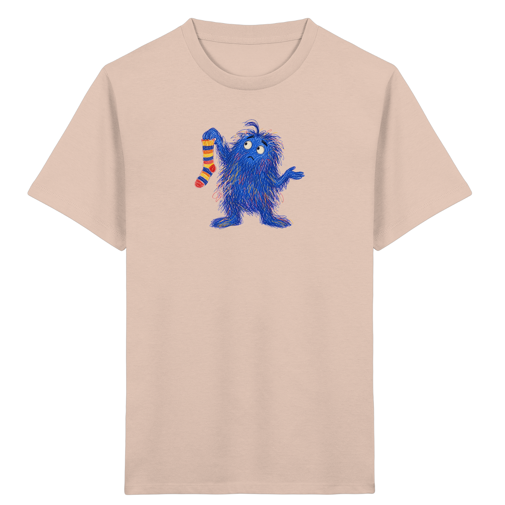 Sockensucher Monster Kinder T-Shirt - Kinder Bio T-Shirt