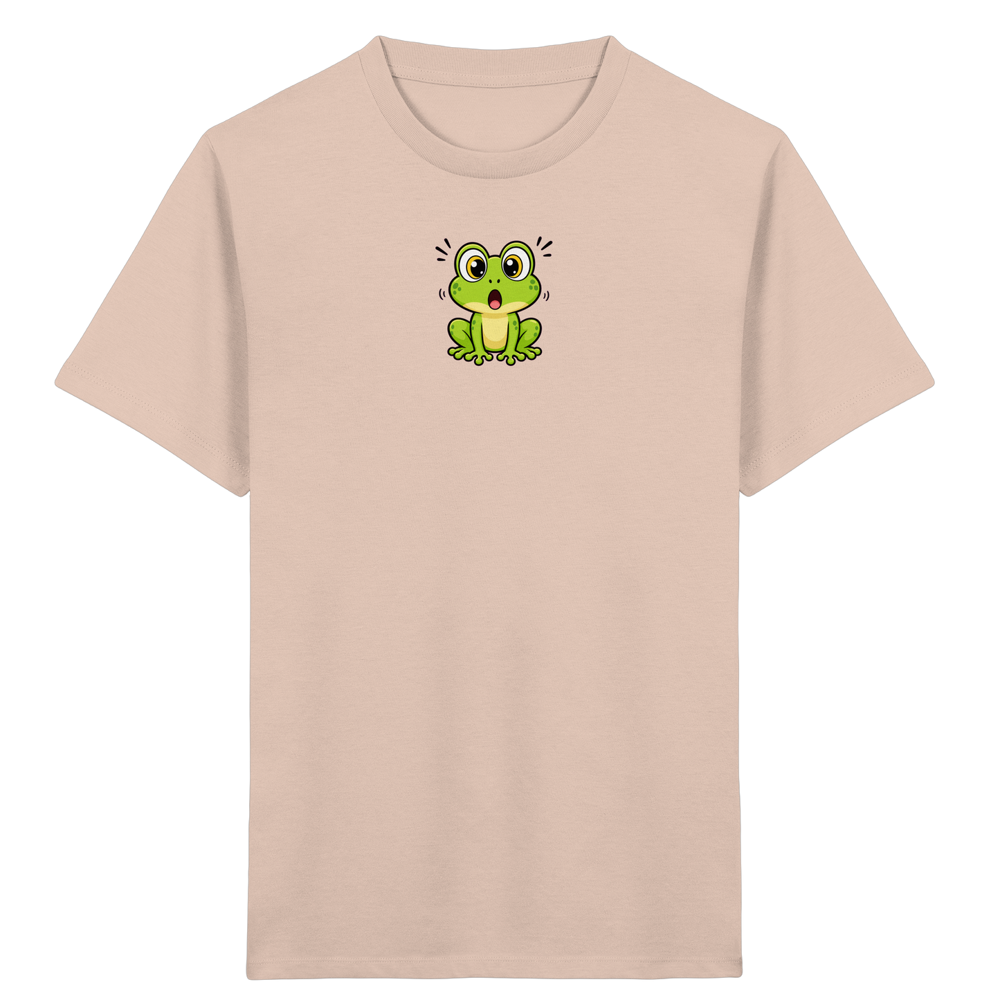Überraschter Frosch: Kinder T-Shirt Grün - Kinder Bio T-Shirt
