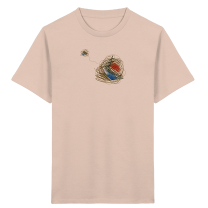 Abstraktes T-Shirt mit kunterbunten Knäueln - Kinder Bio T-Shirt