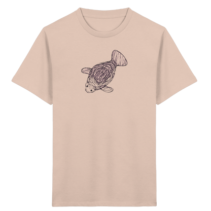 Seekuh von oben gezeichnet - Kinder Bio T-Shirt