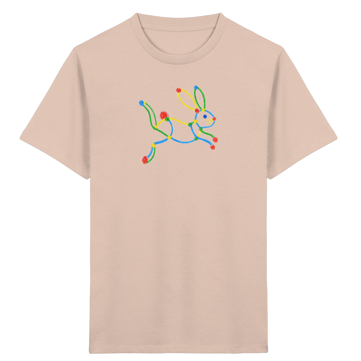 Farbpunkt Hase Kinder Shirt - Kinder Bio T-Shirt