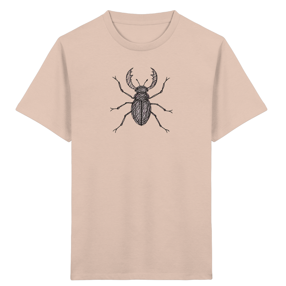 Hirschkäfer von oben - Kinder Bio T-Shirt