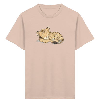 Schlafendes Tigerjunges Kinder T-Shirt - Kinder Bio T-Shirt