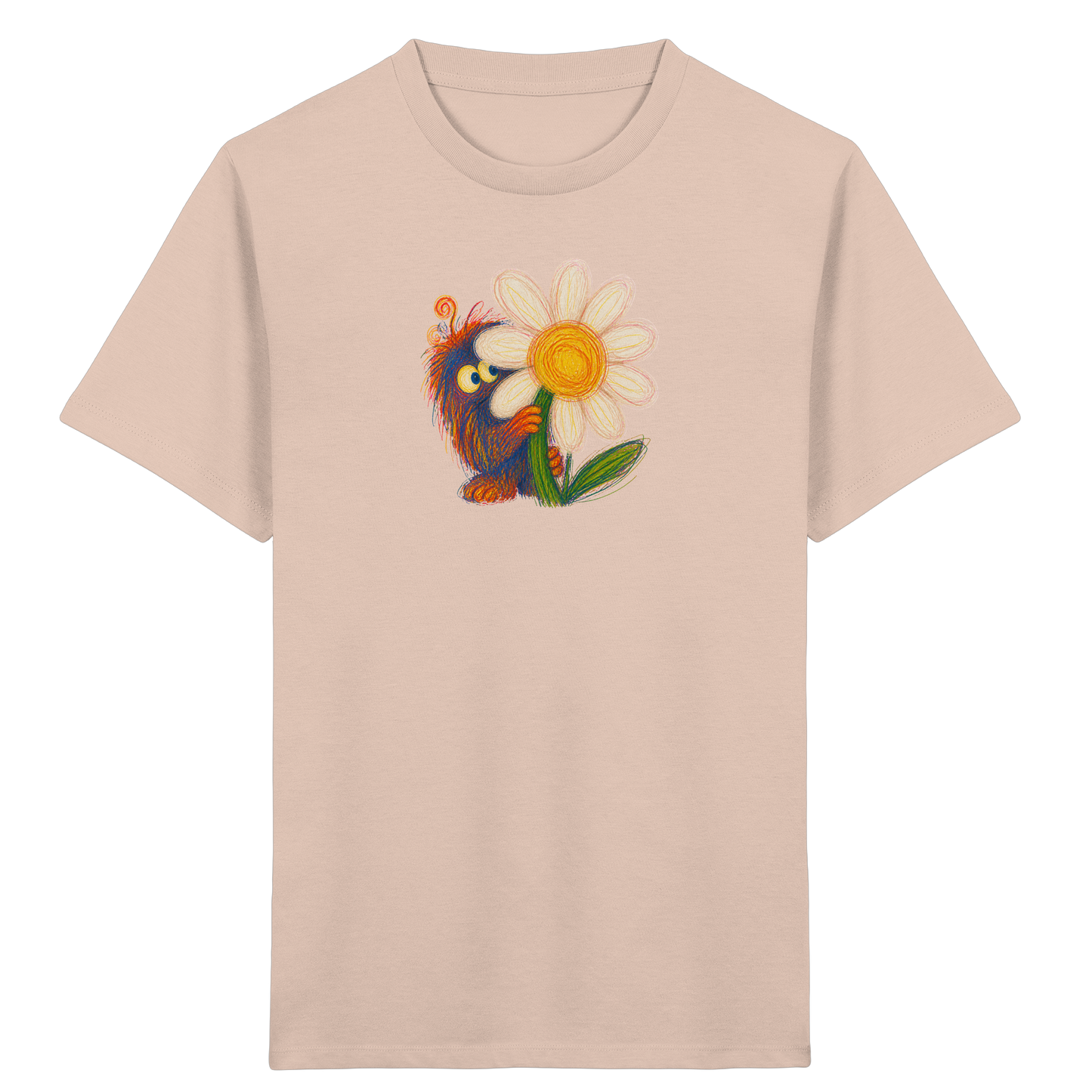 Gänseblümchen Monster Kinder T-Shirt - Kinder Bio T-Shirt
