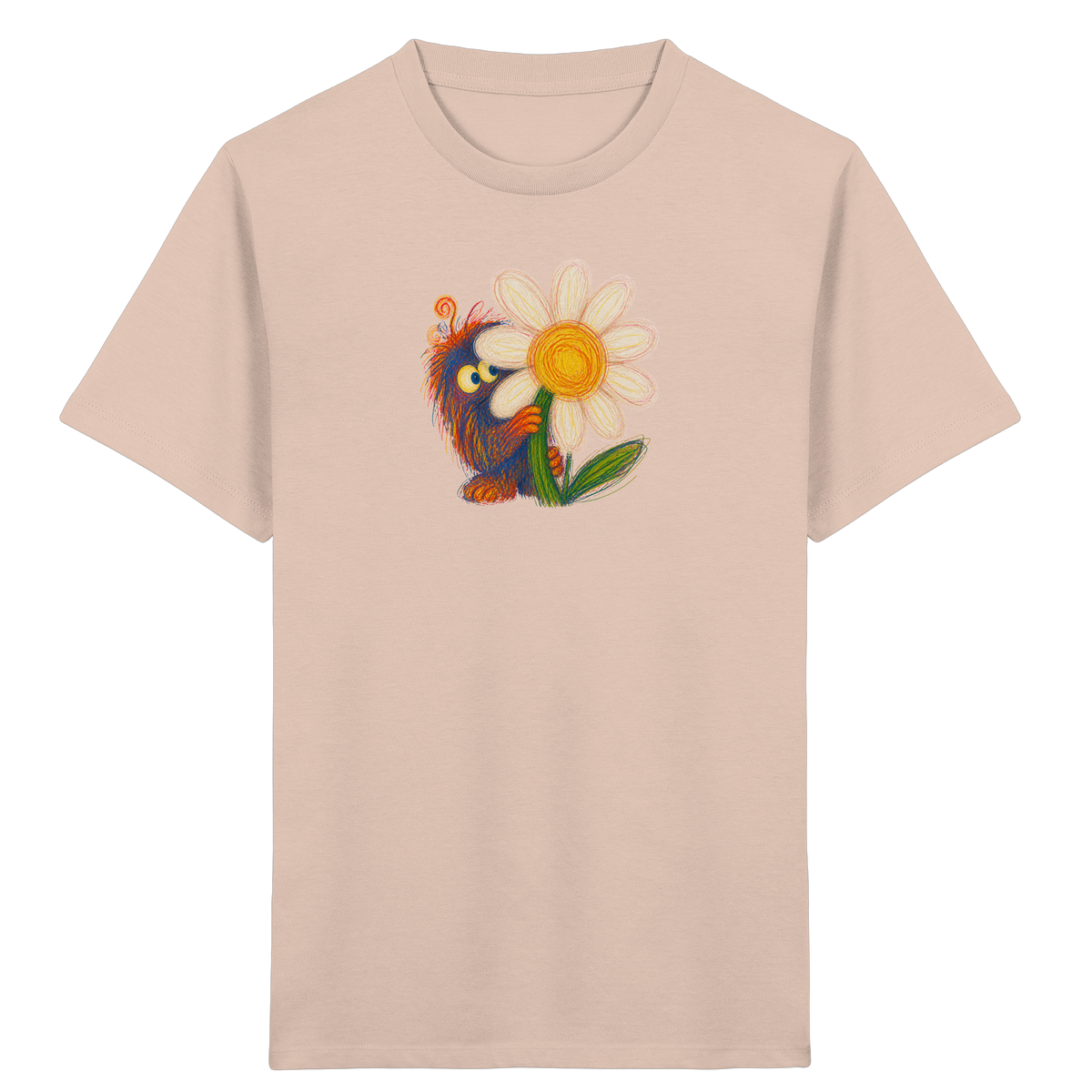 Gänseblümchen Monster Kinder T-Shirt - Kinder Bio T-Shirt