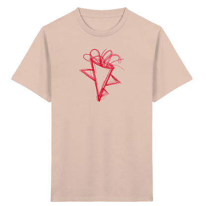 Tomatenrote Wackel-Schultüte - Kinder Bio T-Shirt