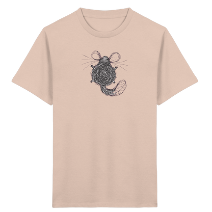 Chinchilla von oben gezeichnet - Kinder Bio T-Shirt