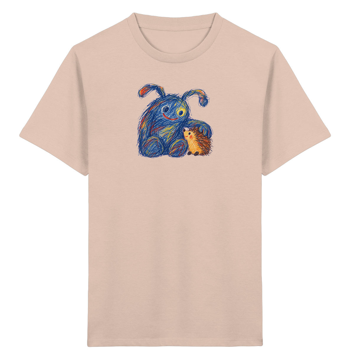 Igelkumpel Monster Freundschaft - Kinder Bio T-Shirt