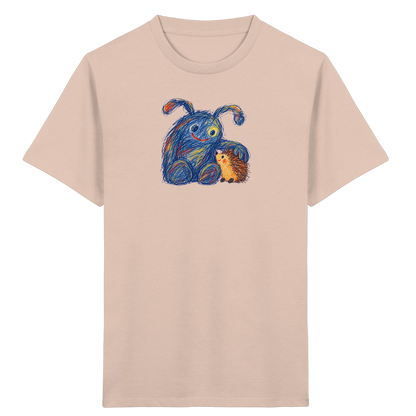 Igelkumpel Monster Freundschaft - Kinder Bio T-Shirt