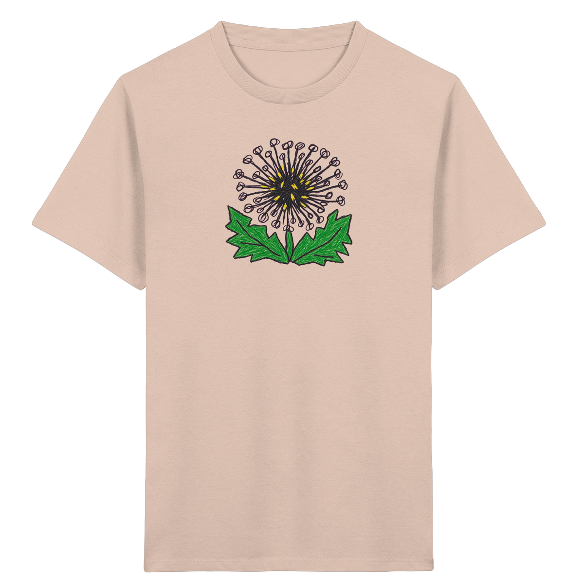 Kritzel Löwenzahn Kinder Shirt - Kinder Bio T-Shirt