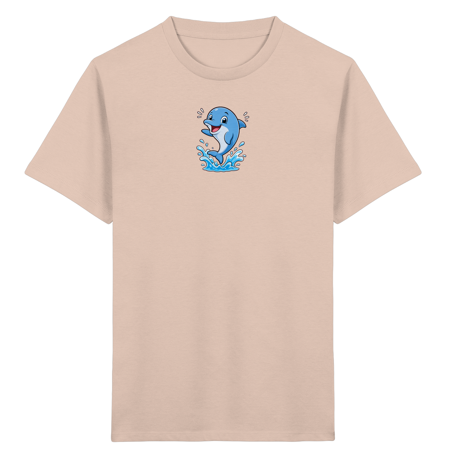 Fröhlicher Delphin: Springendes T-Shirt für Kinder - Kinder Bio T-Shirt