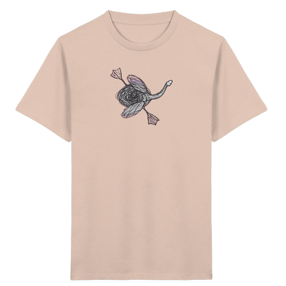 Schwan von oben Kritzelmotiv - Kinder Bio T-Shirt
