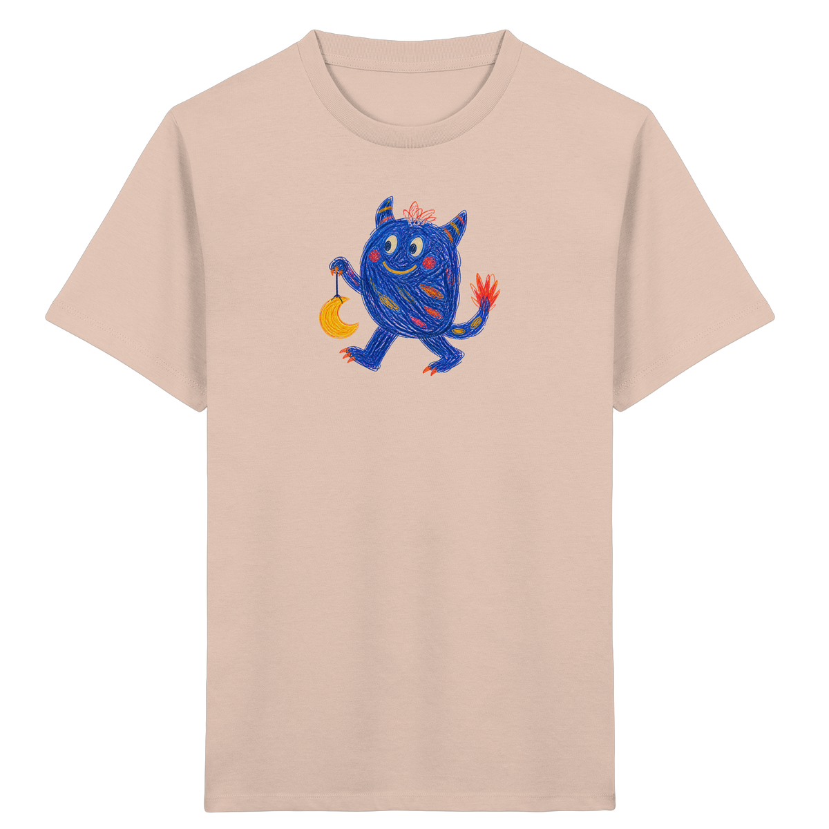 Mondlaterne Monster Kinder T-Shirt - Kinder Bio T-Shirt