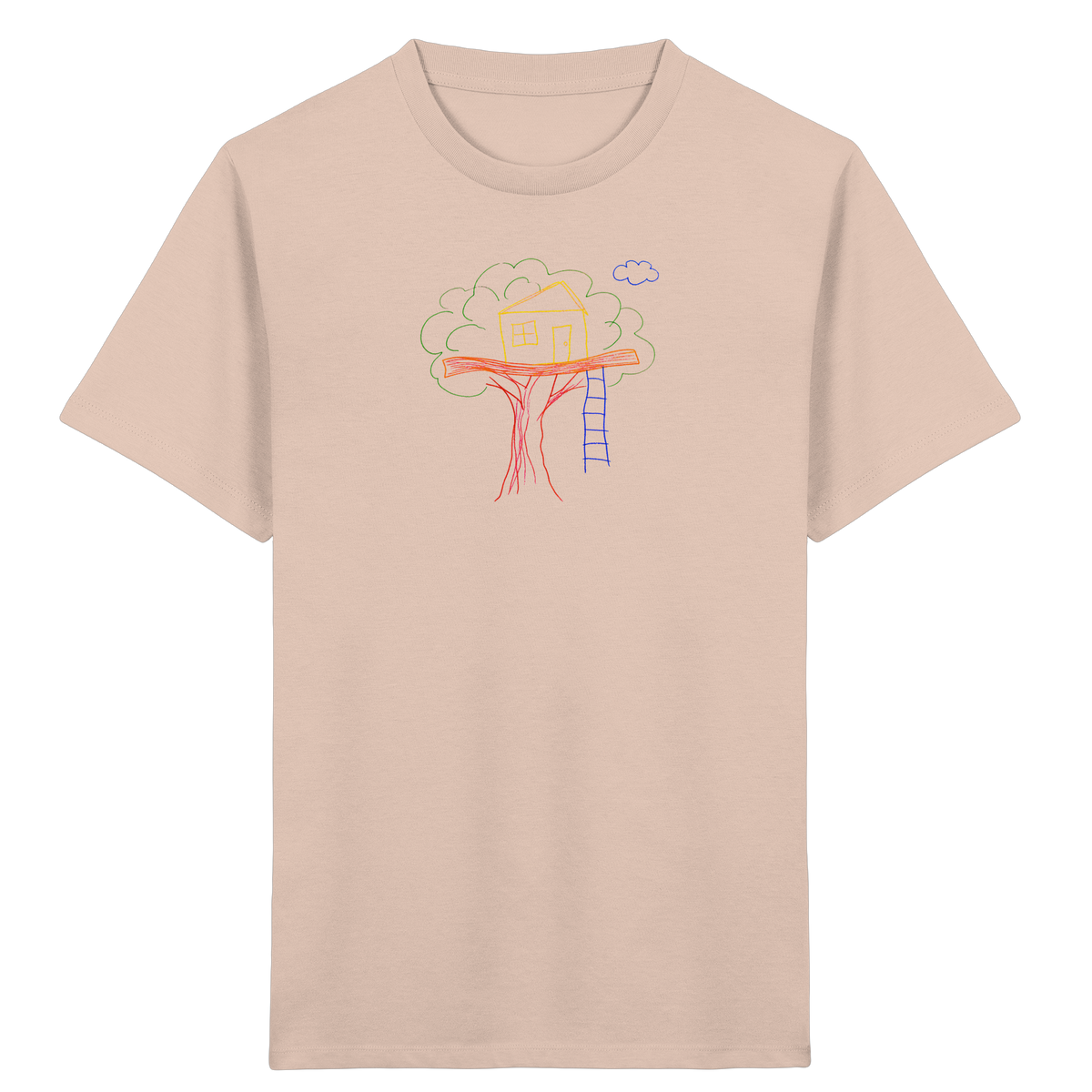 Verspieltes Baumhaus T-Shirt für Abenteurer - Kinder Bio T-Shirt