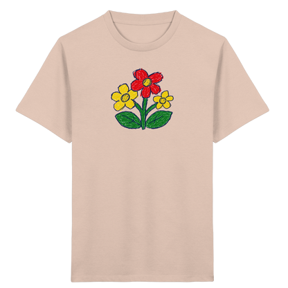 Kritzel-Dreiblüte Kinder T-Shirt - Kinder Bio T-Shirt