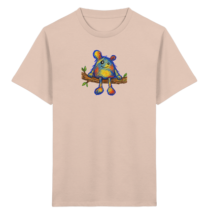 Astsitzer Kritzelmonster auf Ast - Kinder Bio T-Shirt