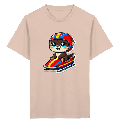 Otter im Bob – Kinder Bio-T-Shirt