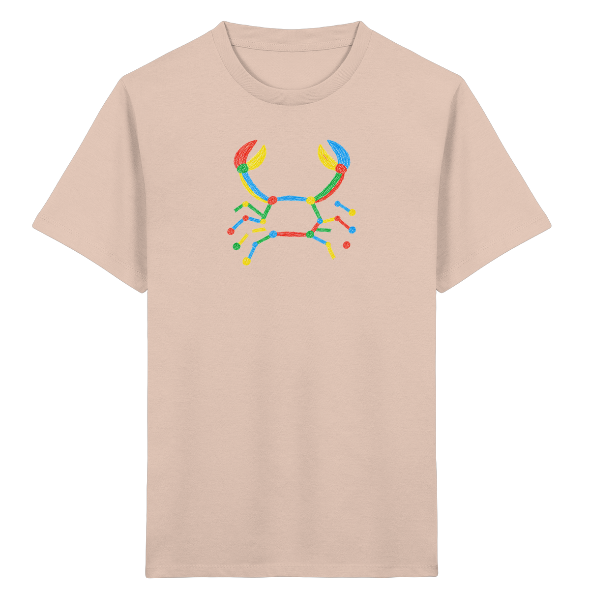 Bunte Farbpunkt Krabbe - Kinder Bio T-Shirt