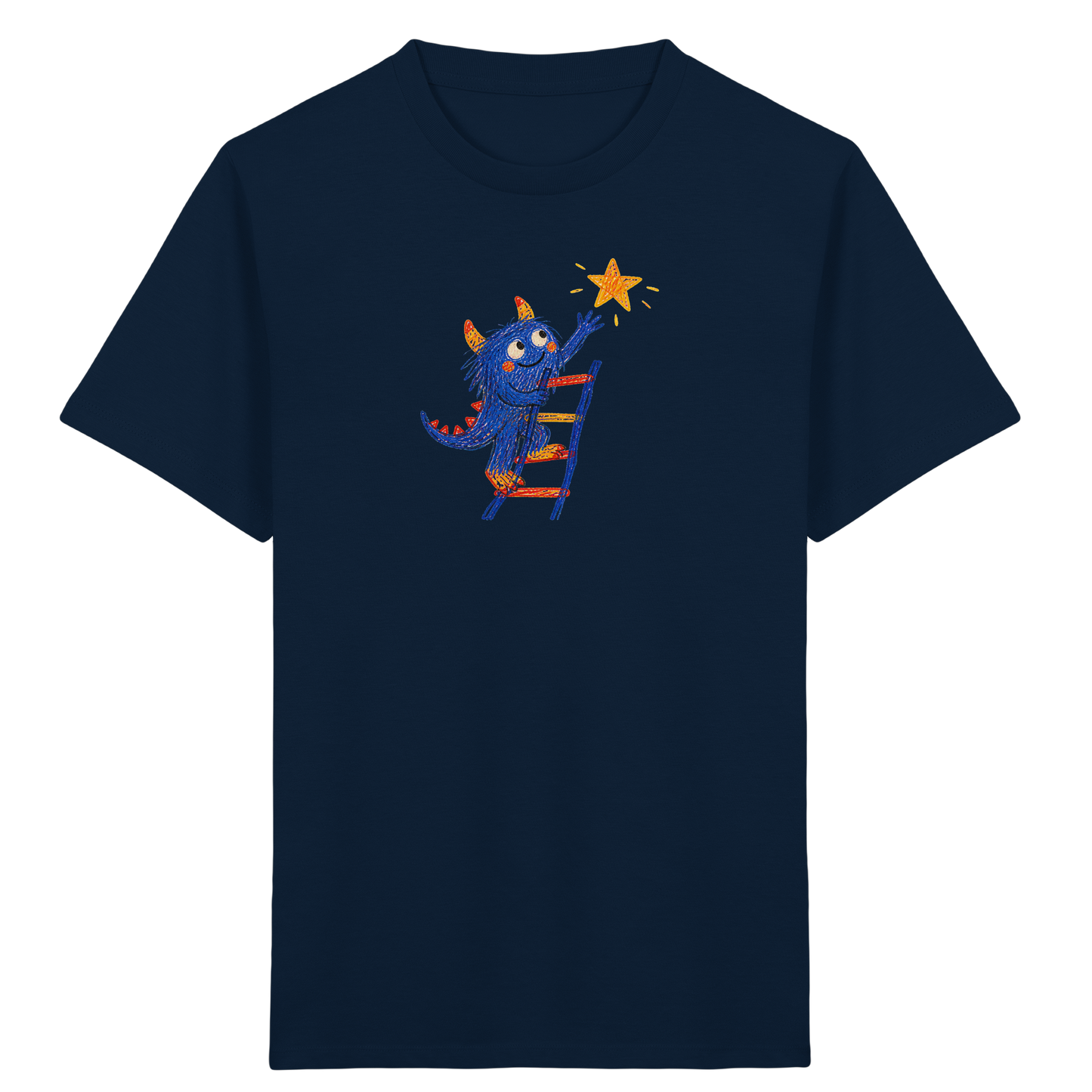 Monster auf der Sternenleiter - Kinder Bio T-Shirt