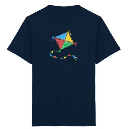 Bunter Drachen mit Knoten - Kinder Bio T-Shirt