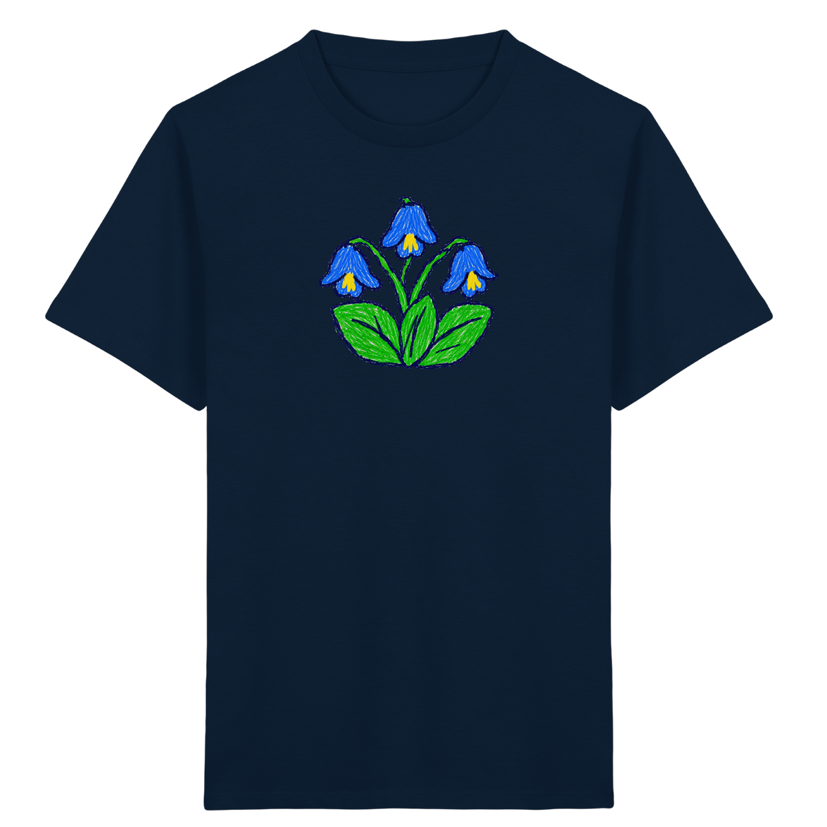 Kritzel Glockenblume Kinder Shirt - Kinder Bio T-Shirt