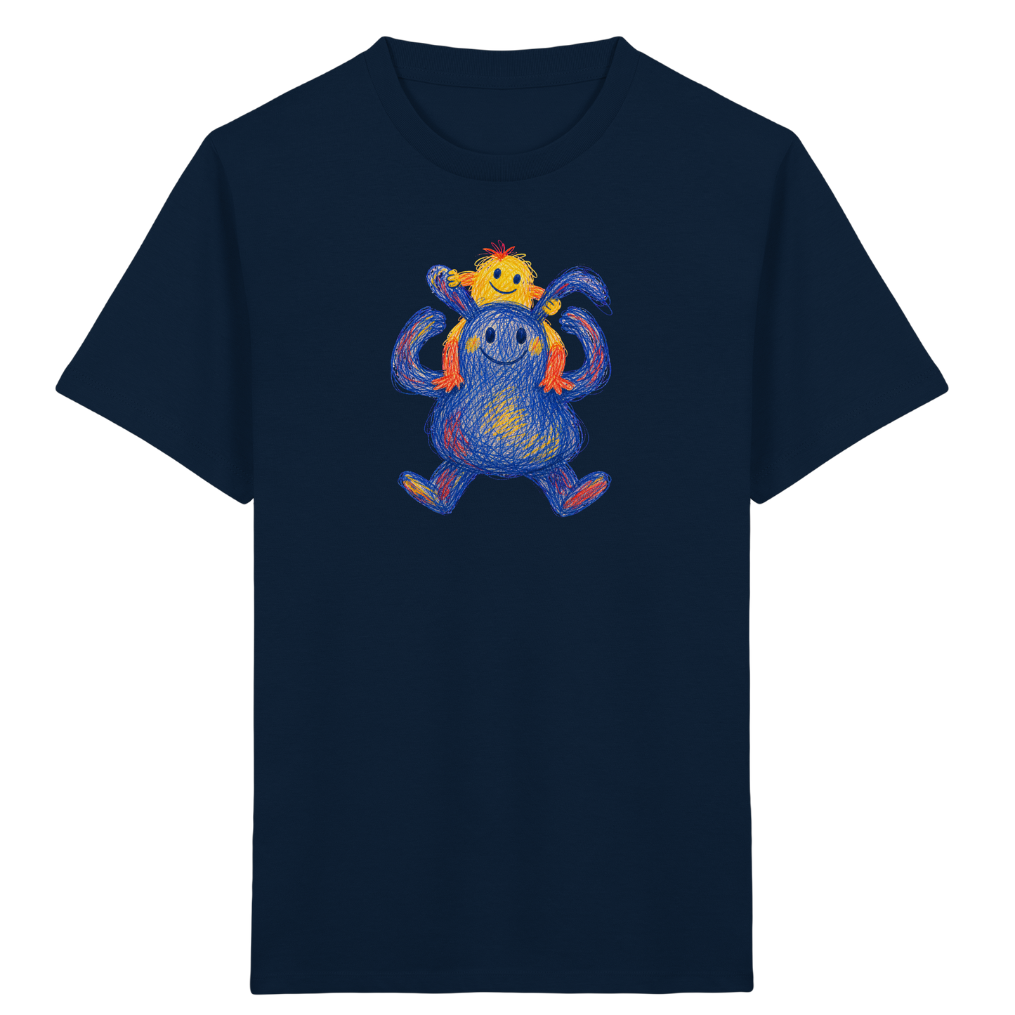 Huckepack Monster Kinder T-Shirt - Kinder Bio T-Shirt