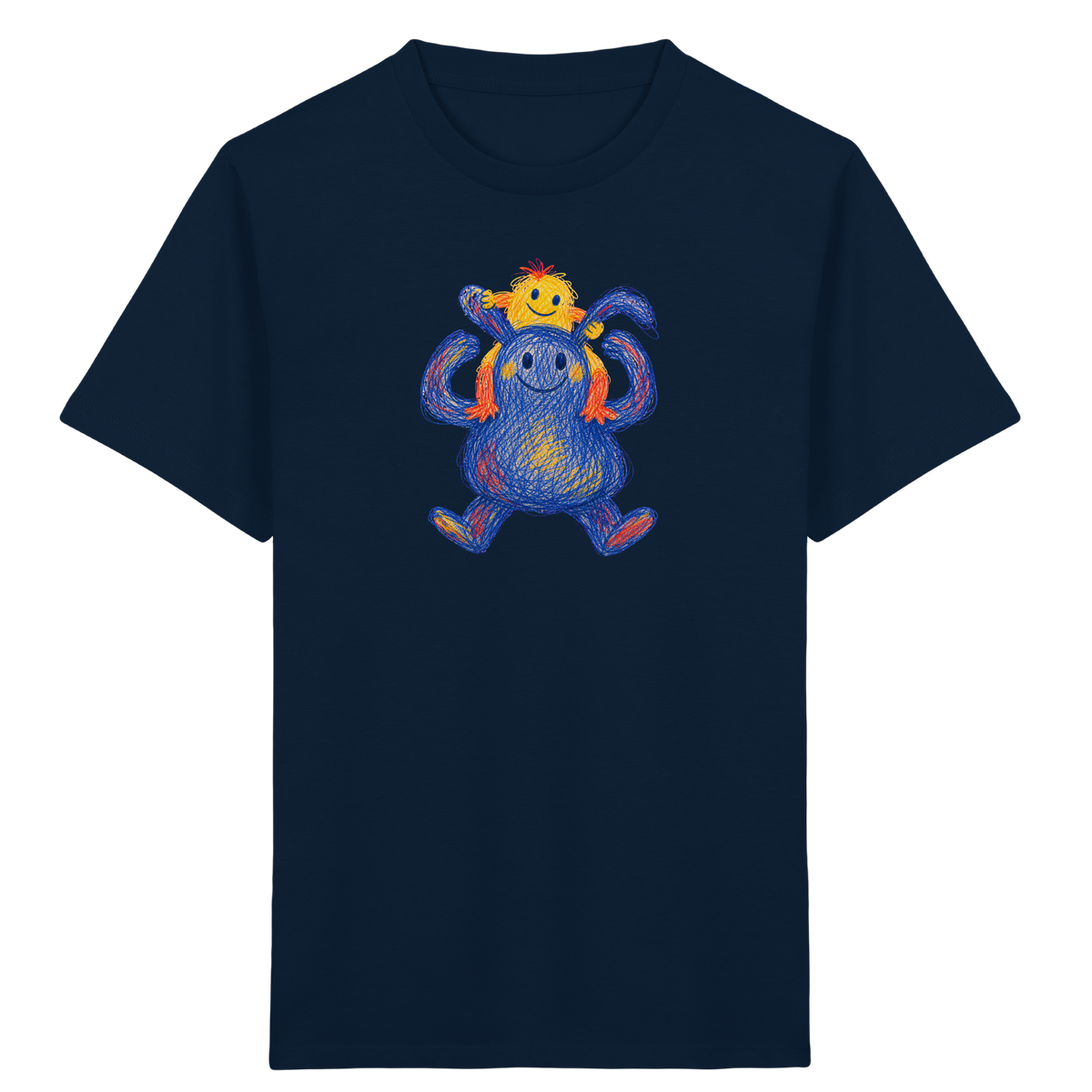 Huckepack Monster Kinder T-Shirt - Kinder Bio T-Shirt